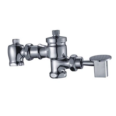 Тоалетна месингова клапа на педала с стена